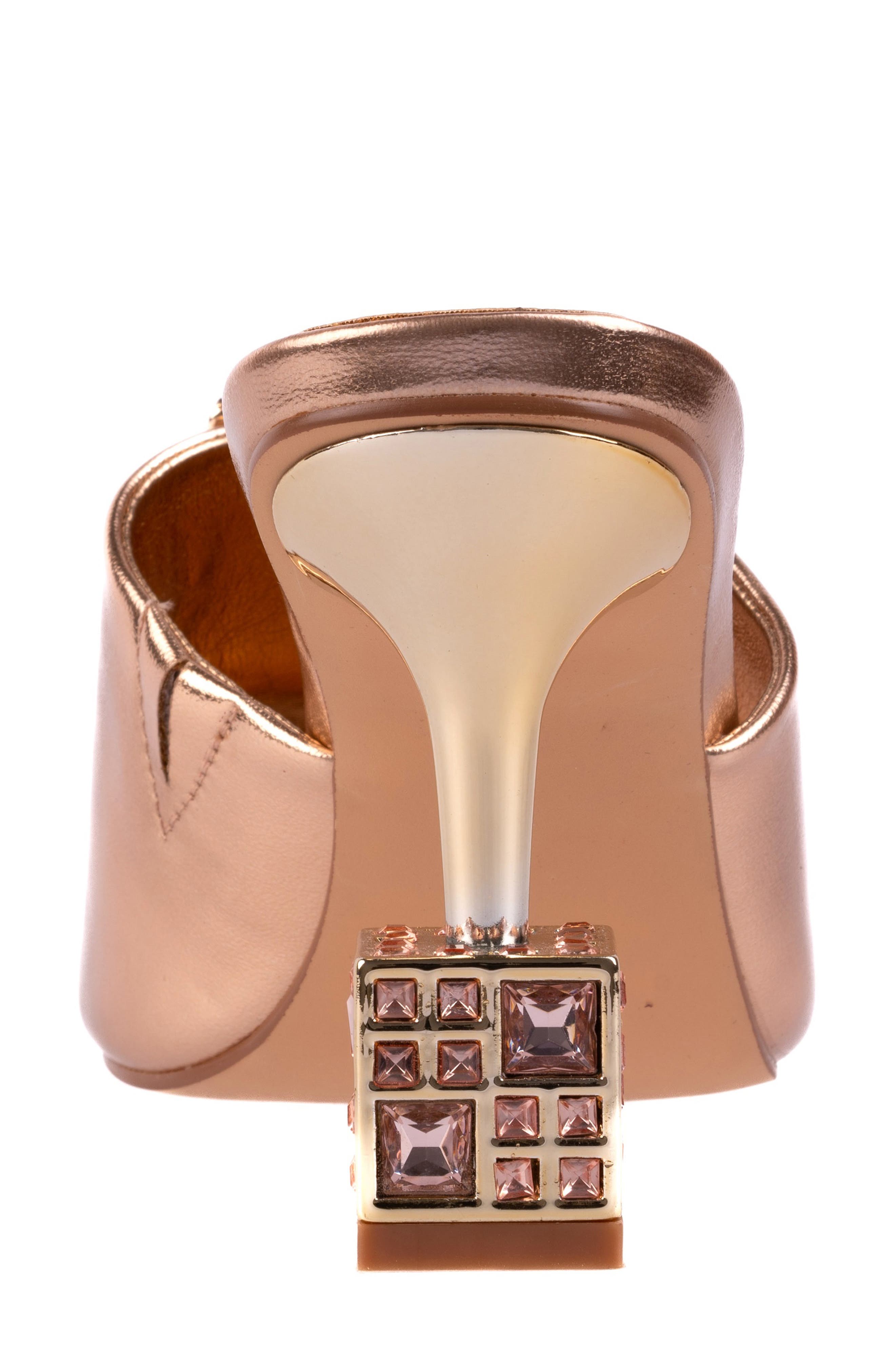 Casino Slide Sandal, Alternate, color, ROSE GOLD