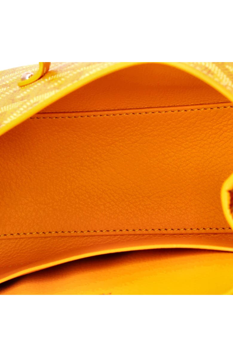 Pre-Owned Goyard Saigon Top Handle Bag Coated Canvas with Leather Mini, Alternate, color, Orange