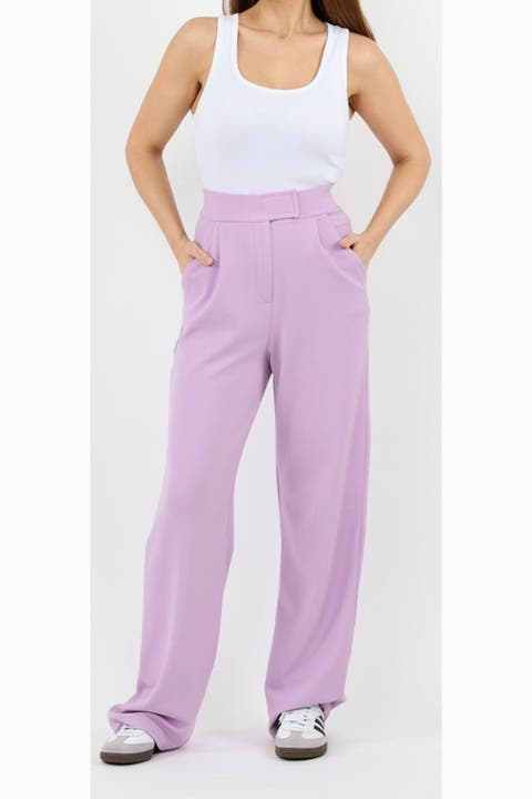 High Waist Stretch Palazzo Pants
