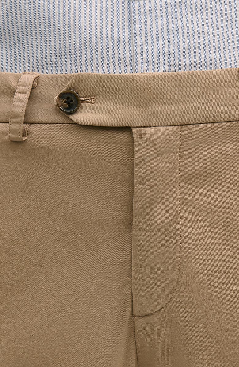 Brooks Brothers The Friday Regular Flat Front Straight Leg Cotton Chinos, Alternate, color, Incense