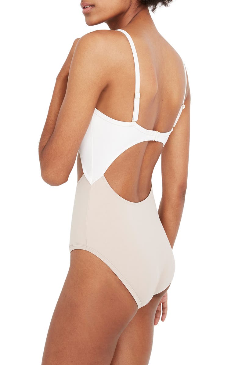 Madewell Second Wave Cutout One-Piece Swimsuit, Alternate, color, 