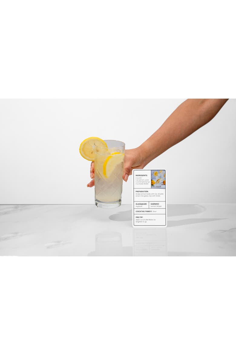 Cocktail Flash Cards, Alternate, color, Grey
