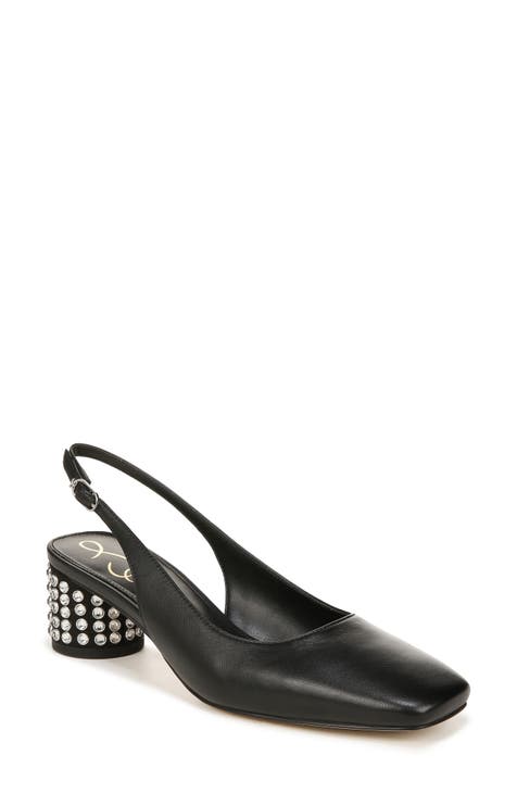 Terra Rhinestone Slingback Pump (Women)