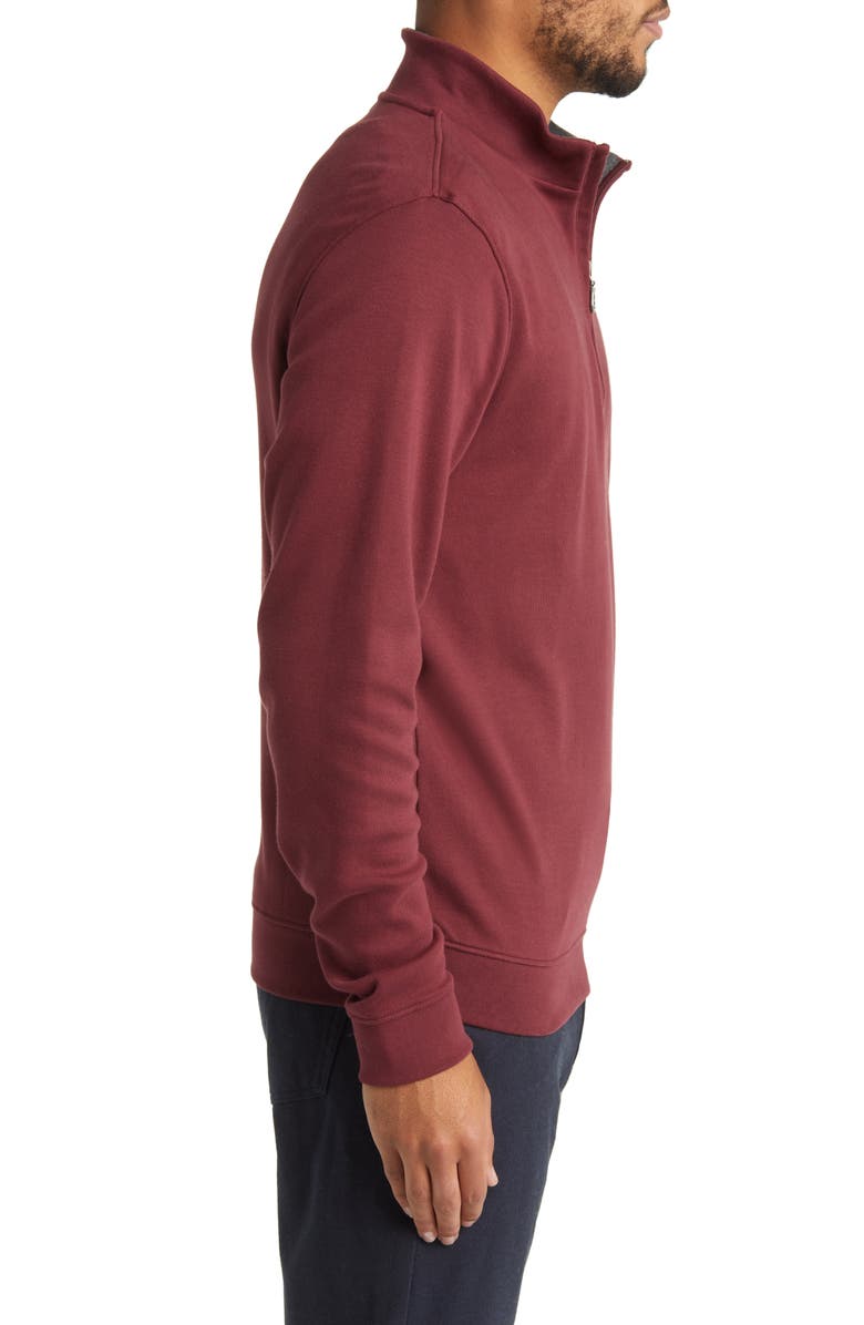 Scott Barber Pima Cotton Interlock Quarter Zip Pullover, Alternate, color,