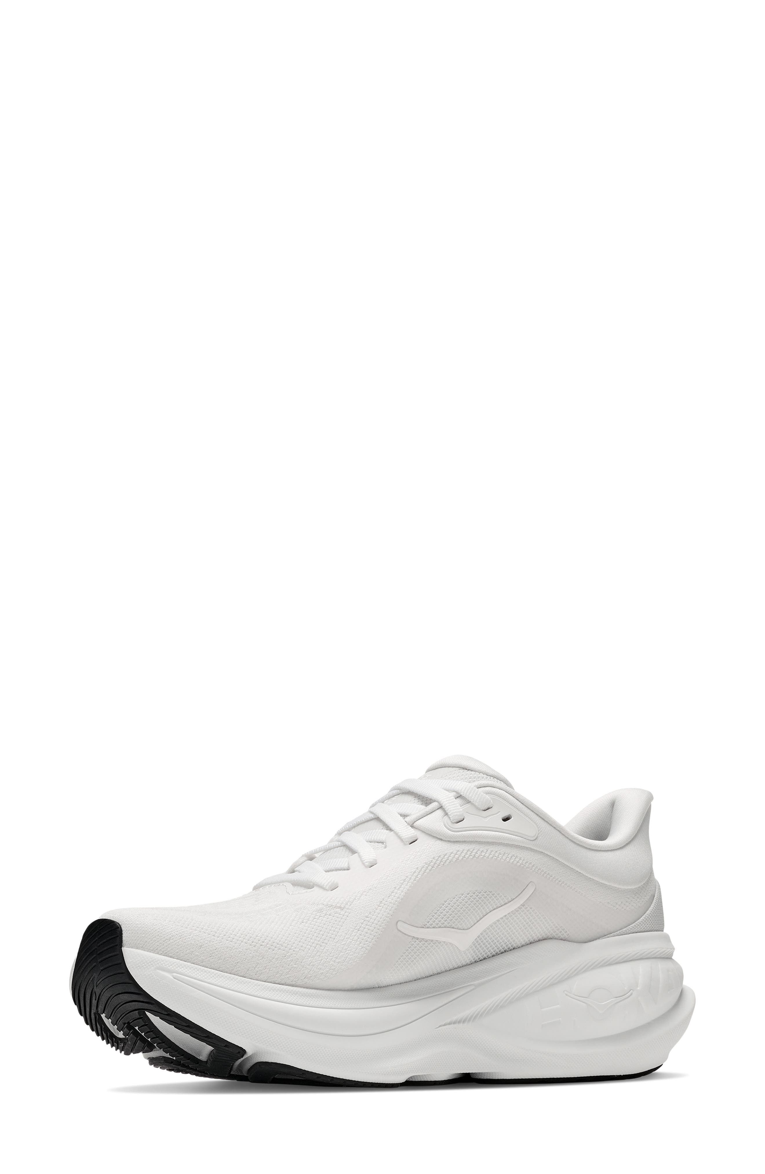 Clifton PRO Glimmer Running Shoe, Alternate, color, WHITE / WHITE
