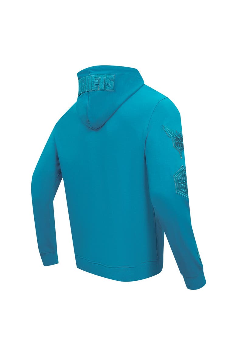 Men's Pro Standard Teal Charlotte Hornets Triple Tonal DK Full-Zip Hoodie Jacket, Alternate, color, Teal