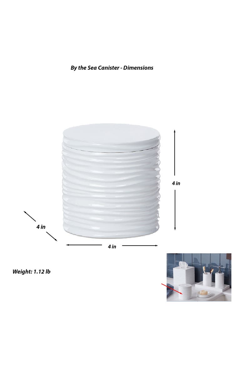 By The Sea 7-Piece Bath Accessory Set, Alternate, color, WHITE