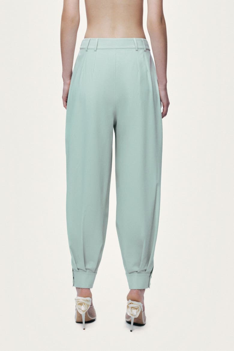 Draped Harem Trousers, Alternate, color, Mint Green