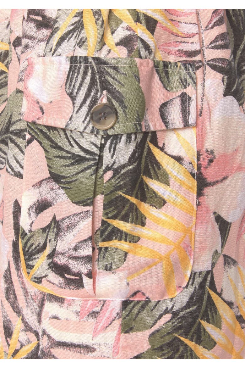 Patterned Button Detail Romper, Alternate, color, Multi Print