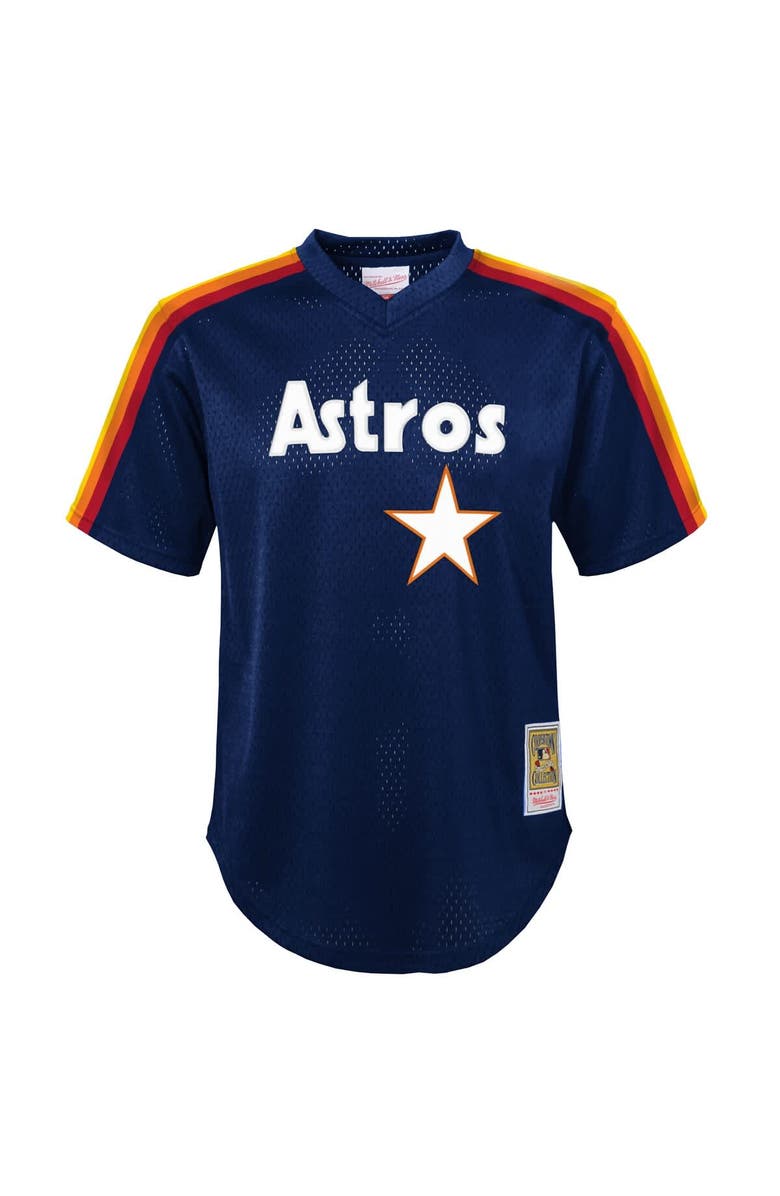 Mitchell & Ness Toddler Mitchell & Ness Nolan Ryan Navy Houston Astros Throwback Mesh Batting Practice Jersey, Alternate, color, Navy