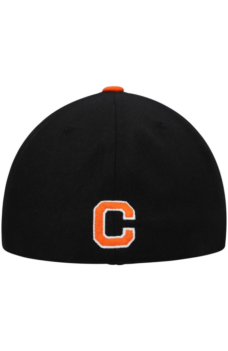 TOP OF THE WORLD Men's Top of the World Black/Orange Clemson Tigers Team Color Two-Tone Fitted Hat, Alternate, color, Black