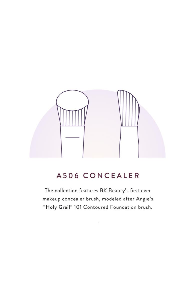 BK Beauty Angie Hot & Flashy A506 Concealer Brush, Alternate, color, Grey
