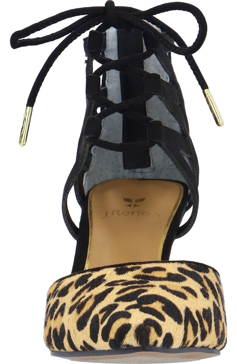 J. Reneé Milina Ankle Strap Pointed Toe Pump, Alternate, color, Black/ Brown