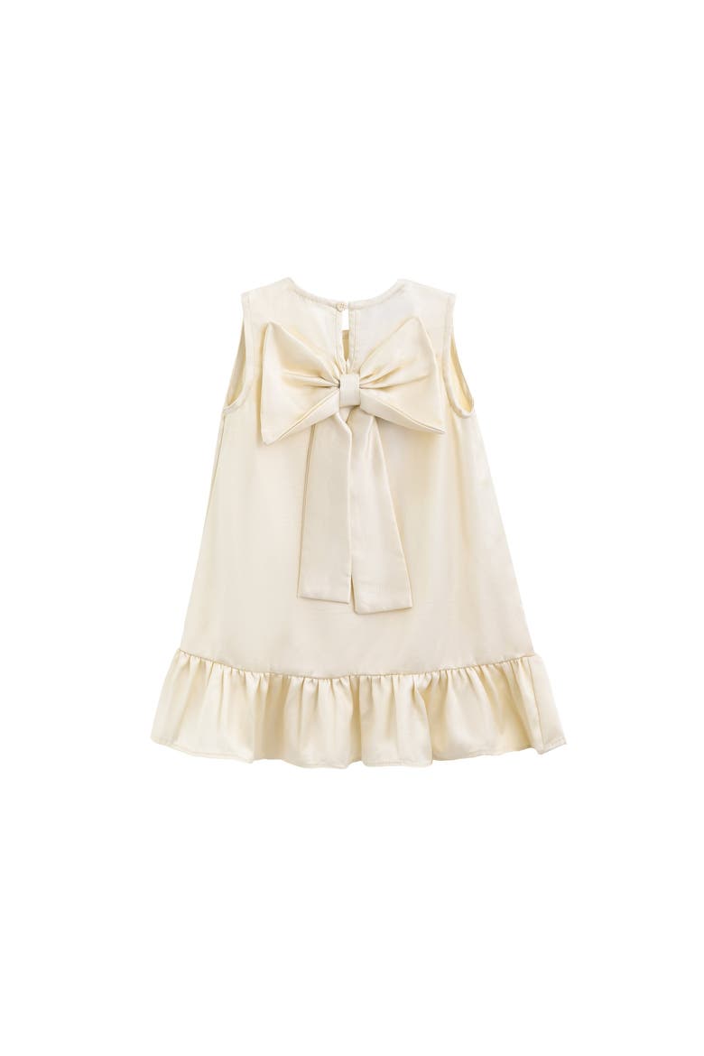 Sofia Bow Dress, Alternate, color, Ivory