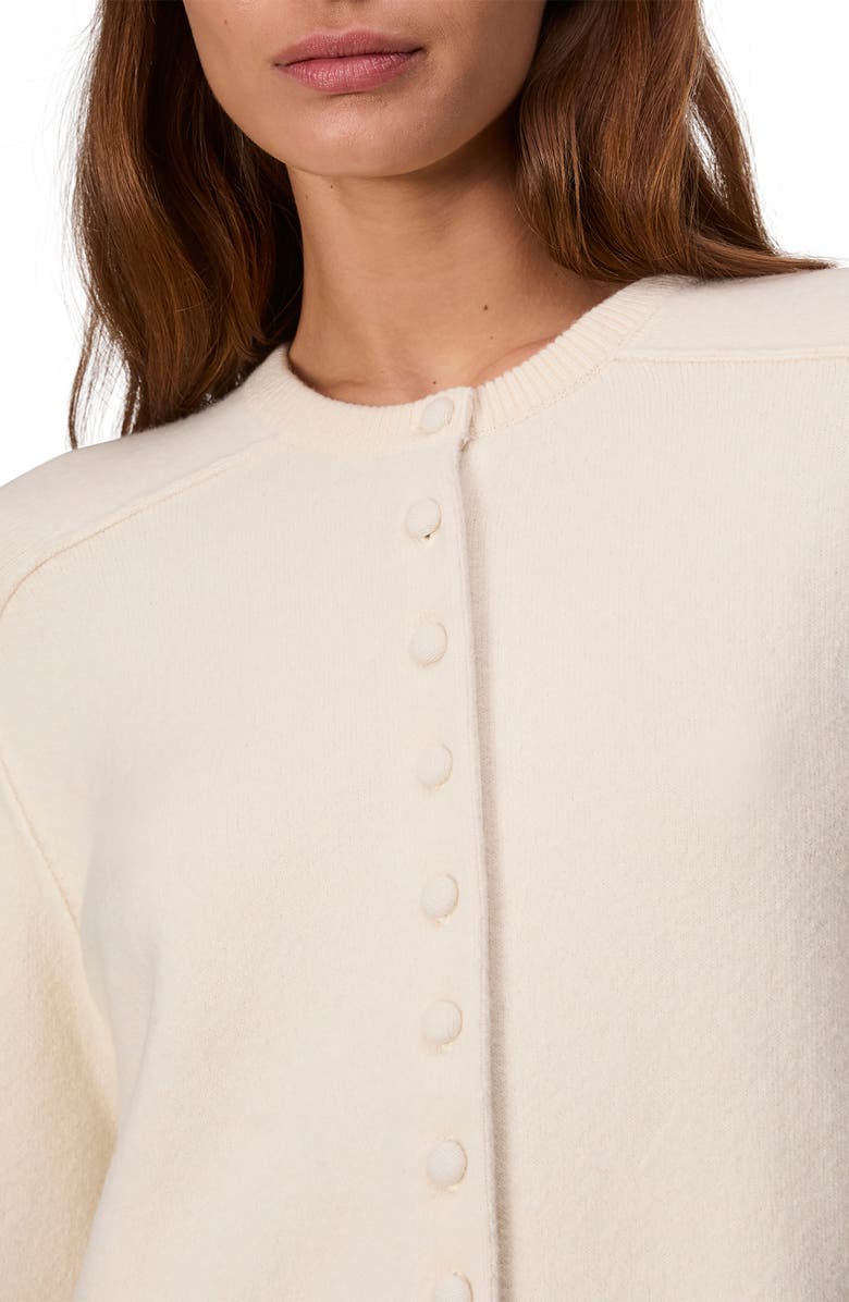 rag & bone Bridget Wool Blend Long Cardigan, Alternate, color, Ivory