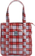 Damson Madder Blue Fog Check Tote