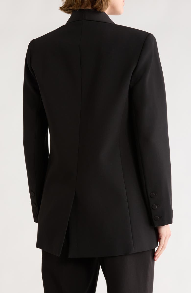 L'AGENCE Jayda Double Breasted Blazer, Alternate, color, Black/ Black