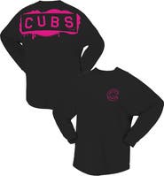 FANATICS Women's Fanatics  Black Chicago Cubs Neon Jersey Long Sleeve T-Shirt