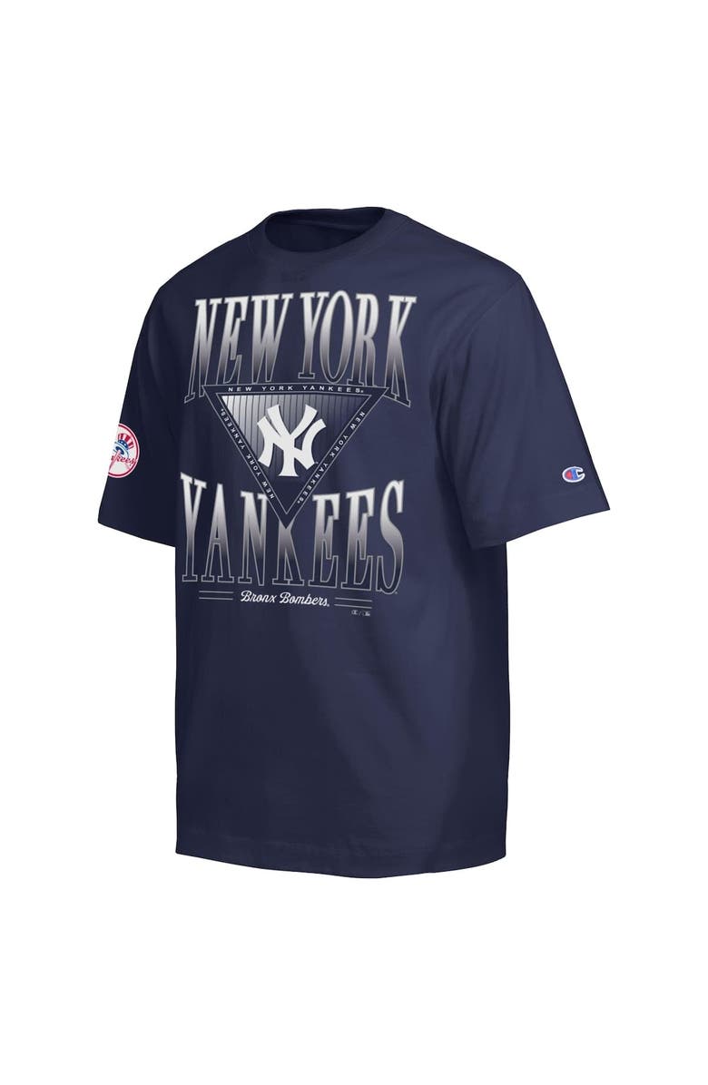 Champion Men's Champion Navy New York Yankees Traditions Two Locations T-Shirt, Alternate, color, Navy