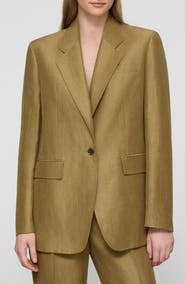 Lafayette 148 New York Linen Blend Blazer