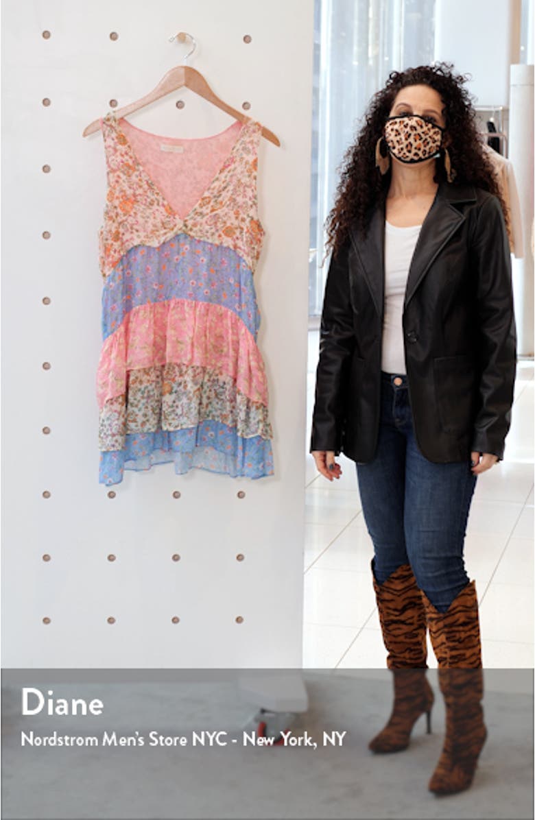 Gigi Tiered Floral Print Minidress, sales video thumbnail