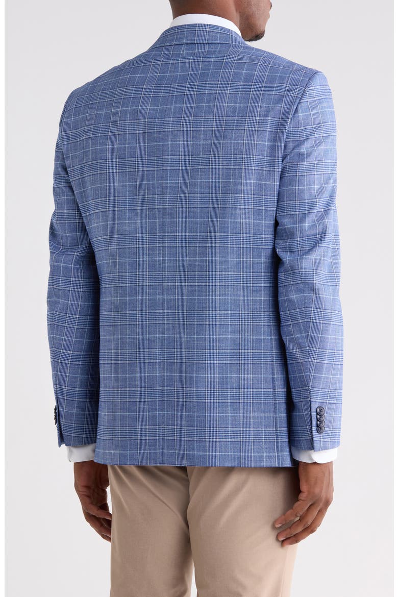 Two-Button Notch Lapel Sport Coat, Alternate, color, BLUE/ WHITE