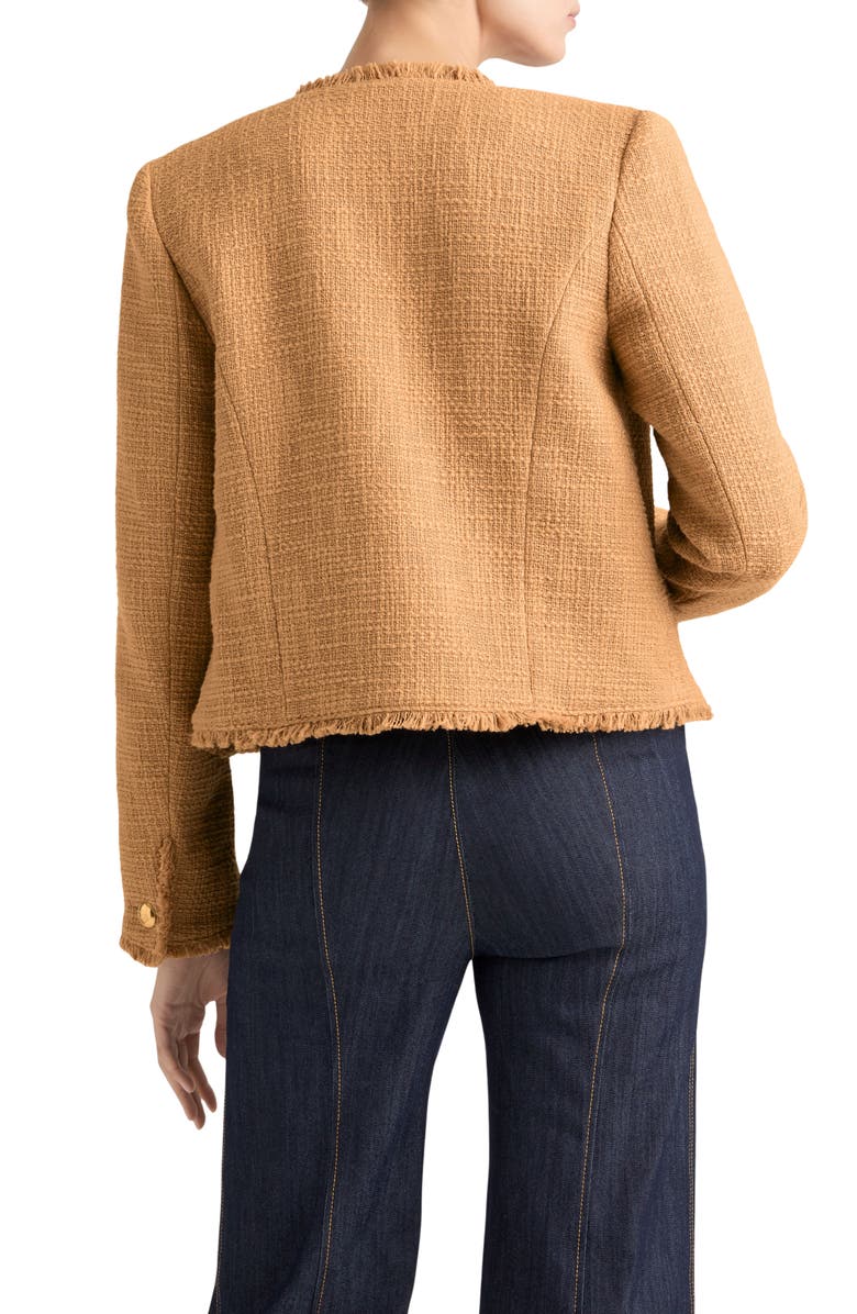 Cinq à Sept Christie Tweed Jacket, Alternate, color, Sahara
