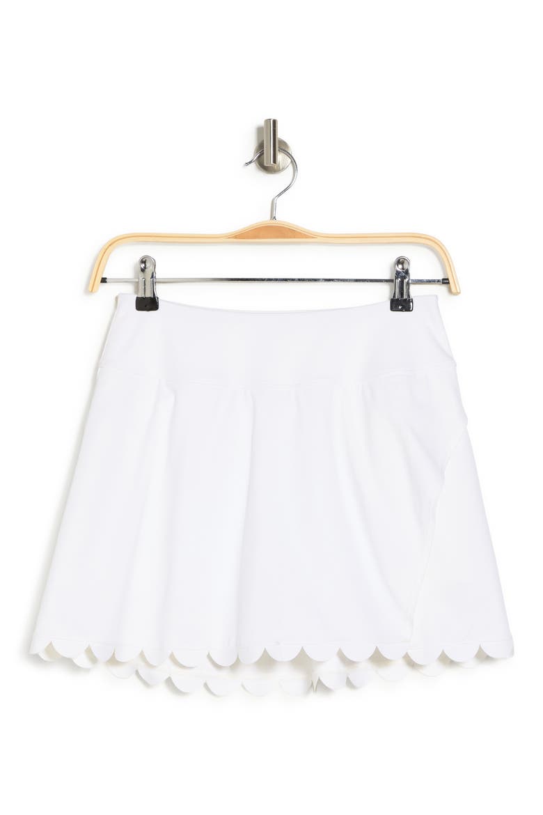 UPF Air Scallop Skort, Alternate, color, WHITE