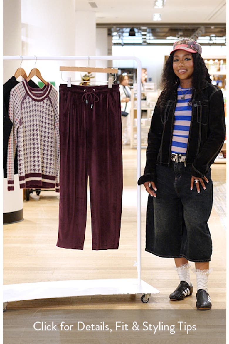 Relaxed Waffle Stitch Sweatpants video