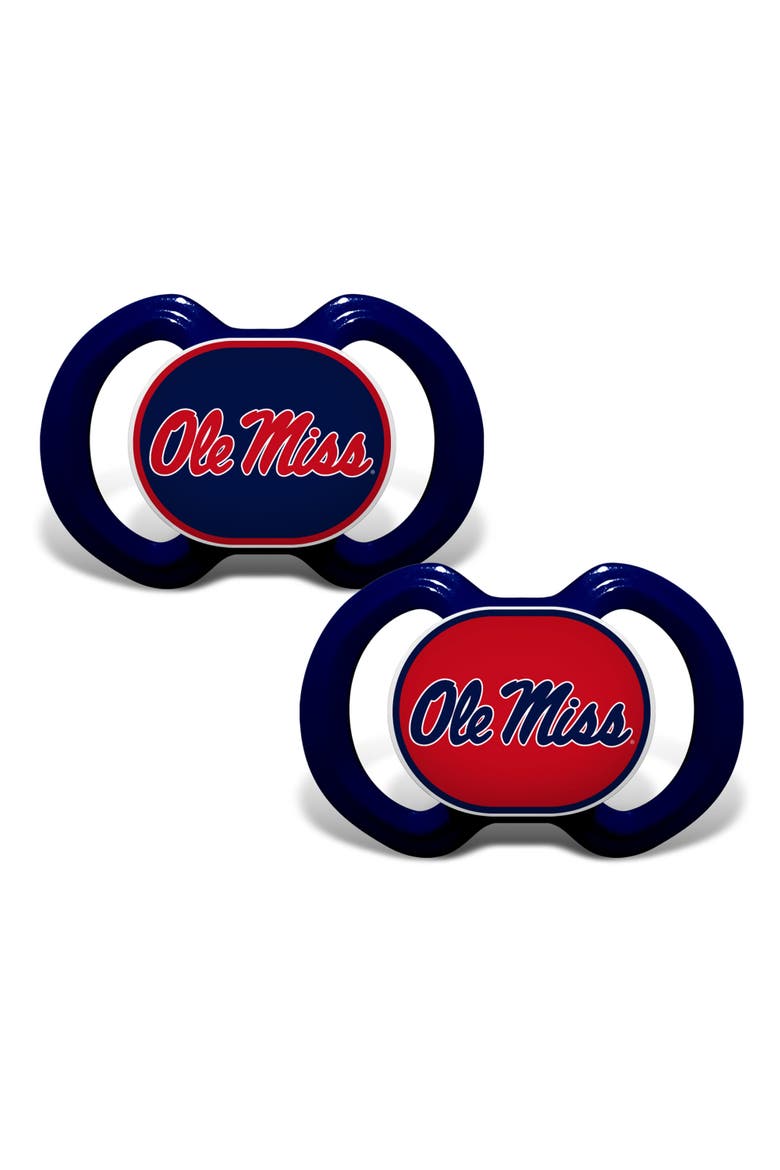 Ole Miss Rebels Pacifier 2-Pack, Main, color, Multicolor