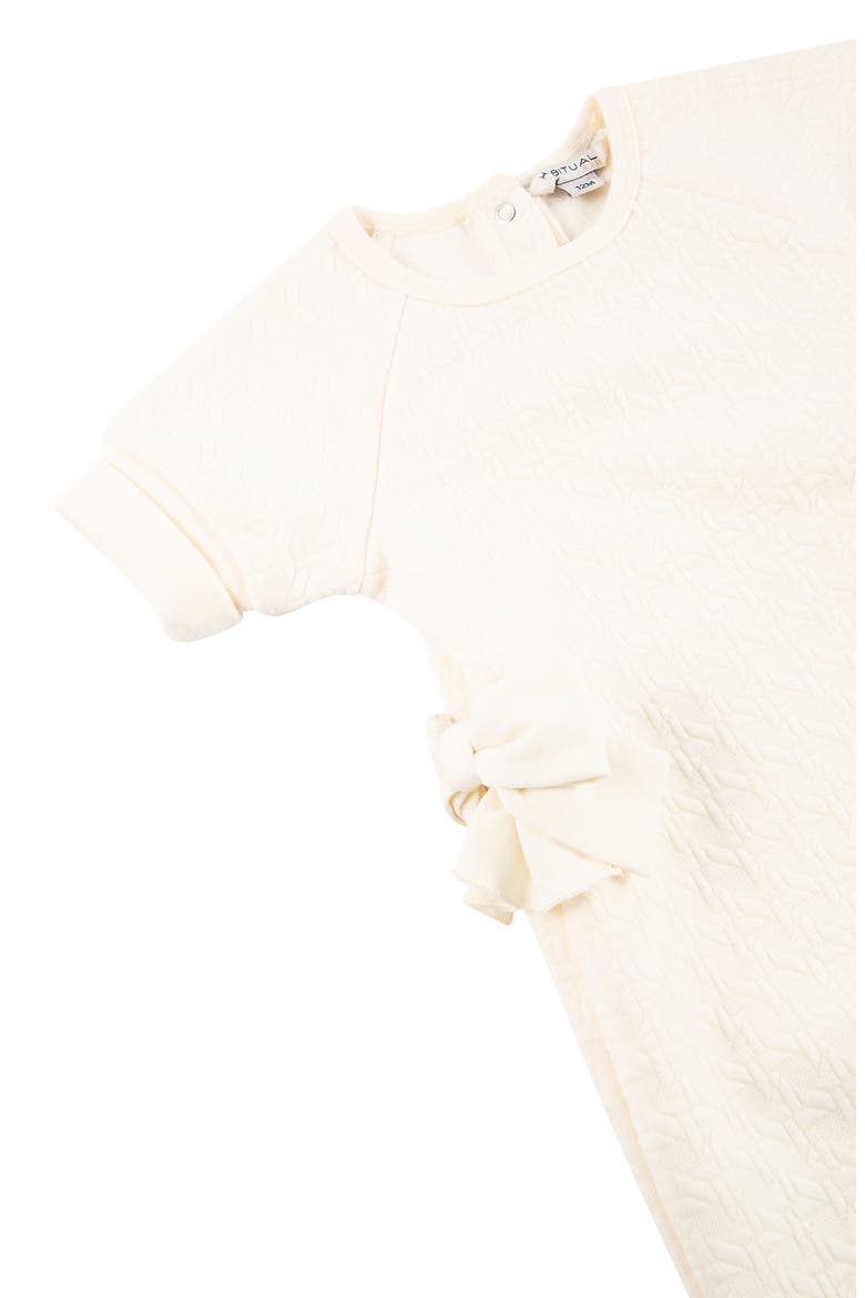 Bow Detail Romper, Alternate, color, OFF WHITE
