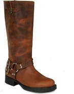 URBNKICKS Tall Biker Distressed Boots