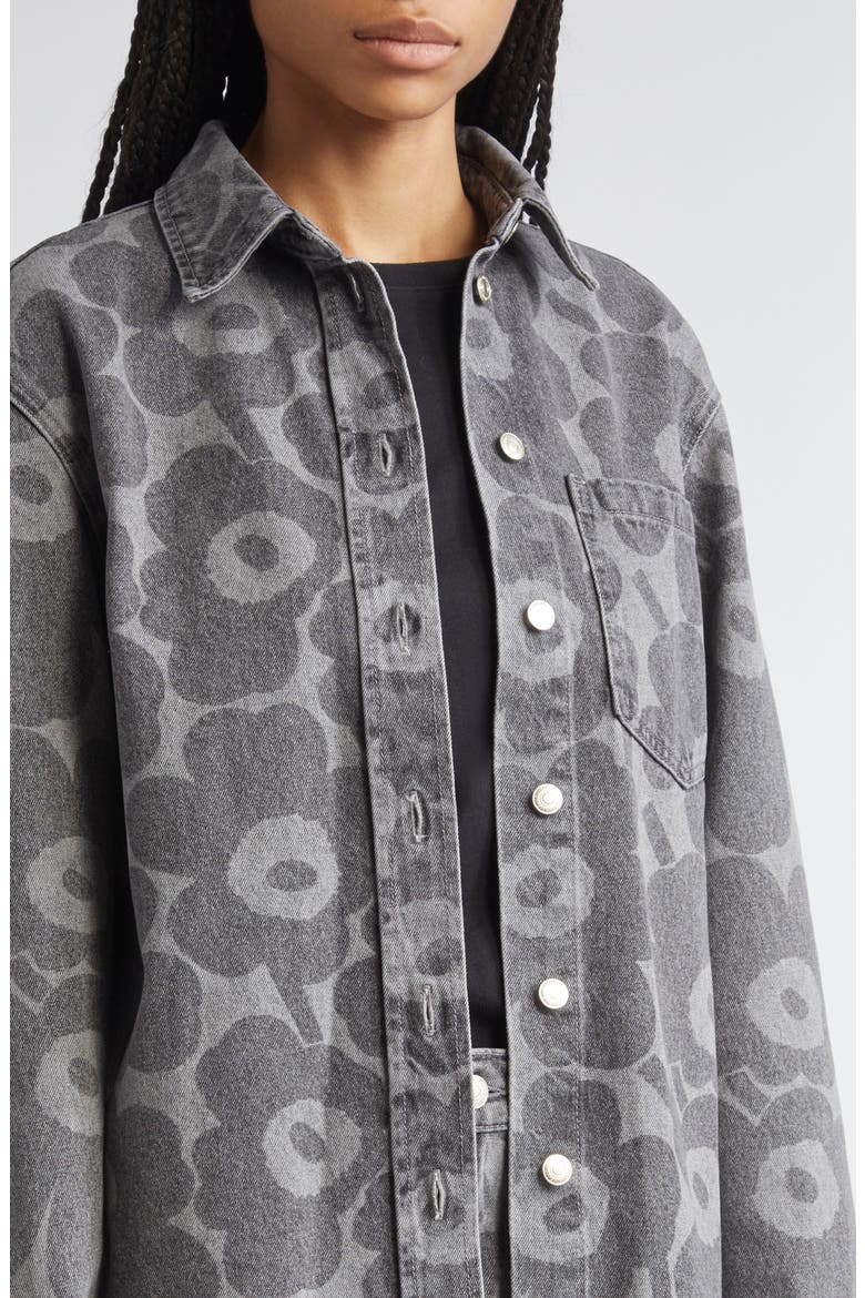 Maridenim Vaihe Unikko Denim Shirt, Alternate, color, LIGHT GREY