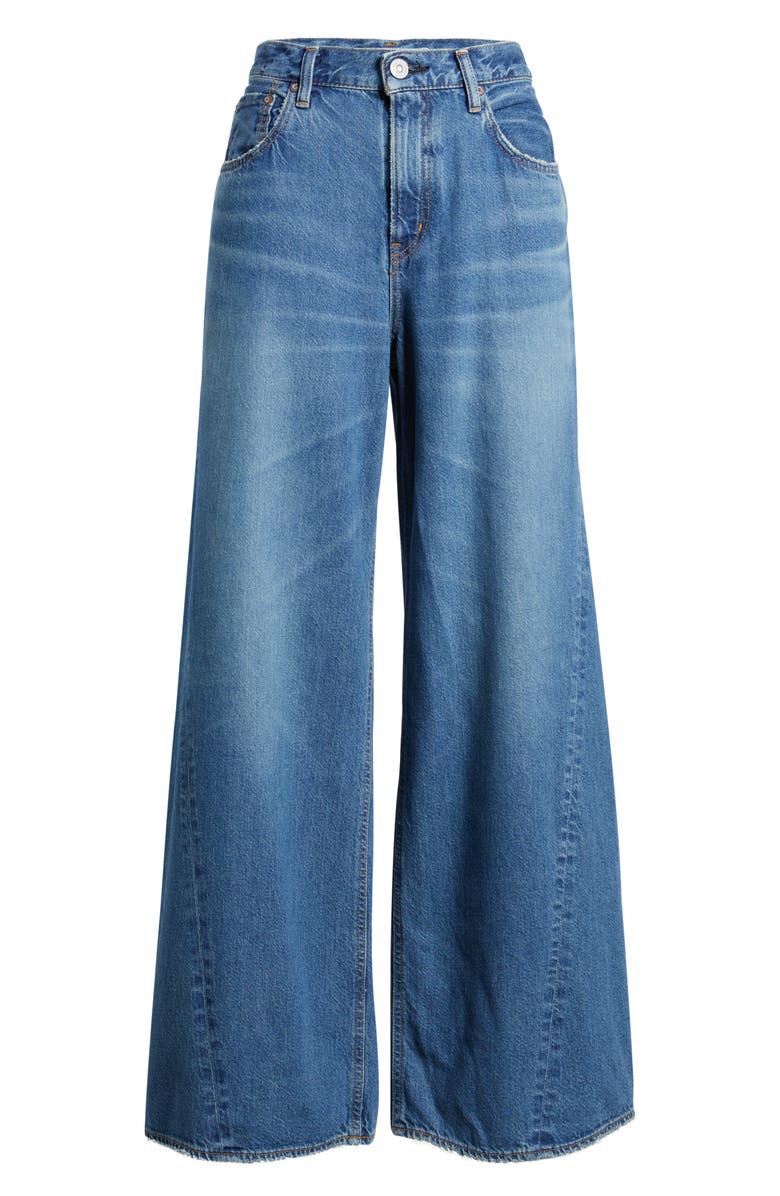 MOUSSY VINTAGE Atlanta Twisted Seam Wide Leg Jeans, Alternate, color, Blue
