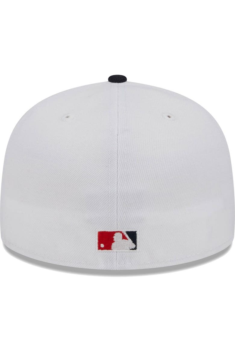 Men's New Era White California Angels Optic 59FIFTY Fitted Hat, Alternate, color, White