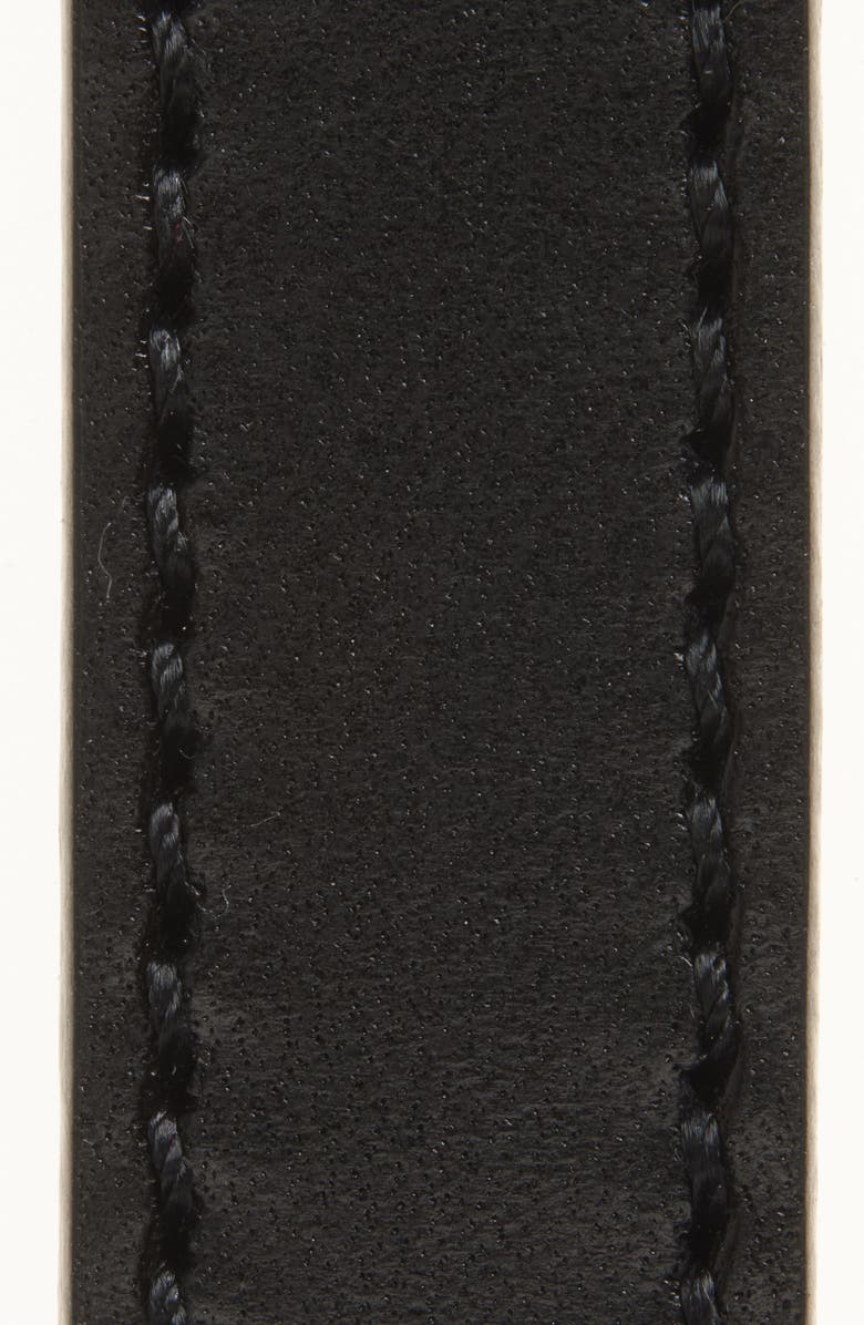 Isabel Marant Chelsea Utility Glossy Leather Belt, Alternate, color, Black