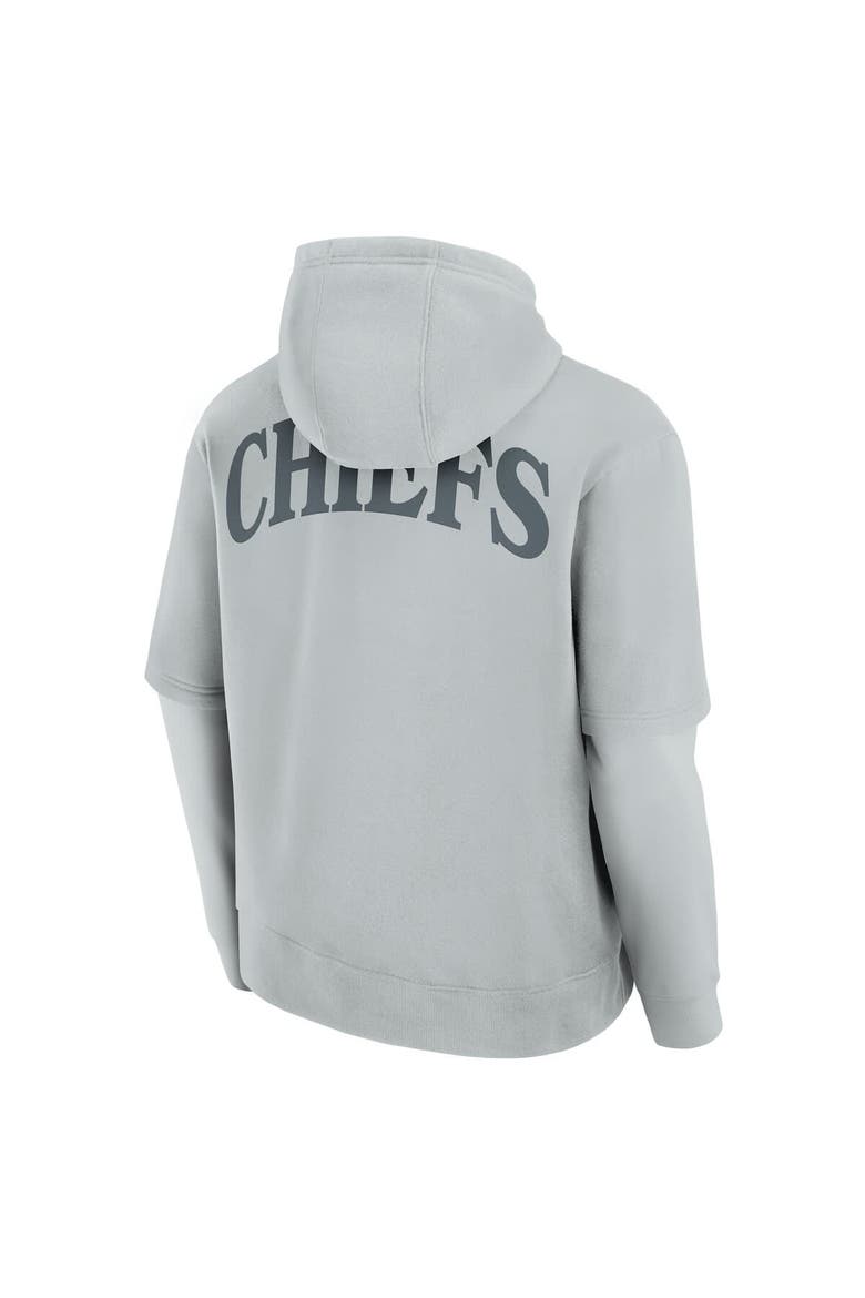 Unisex Fanatics  Gray Kansas City Chiefs Elements Sleek Pullover Hoodie, Alternate, color, Gray