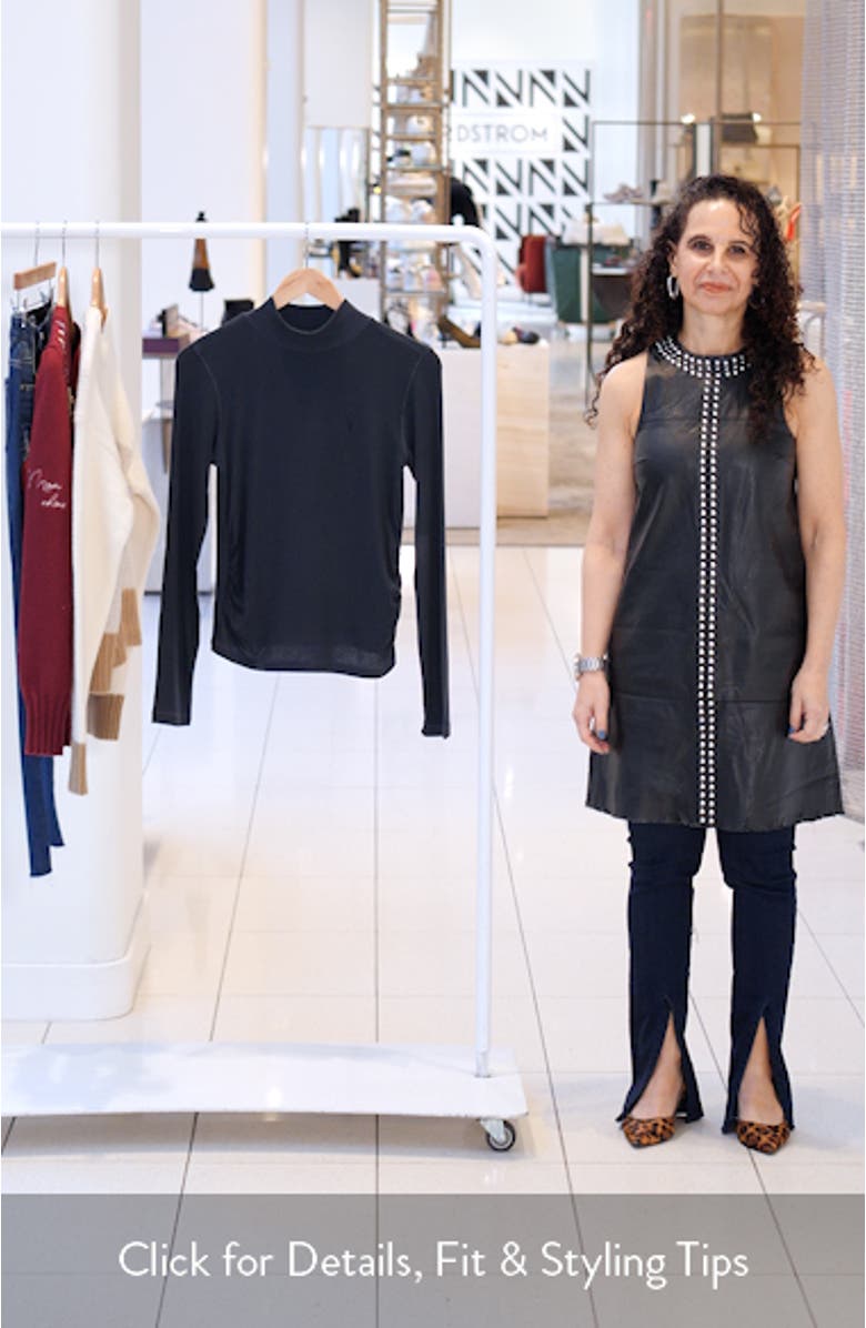 Rina Mock Neck Long Sleeve Rib Top, sales video thumbnail