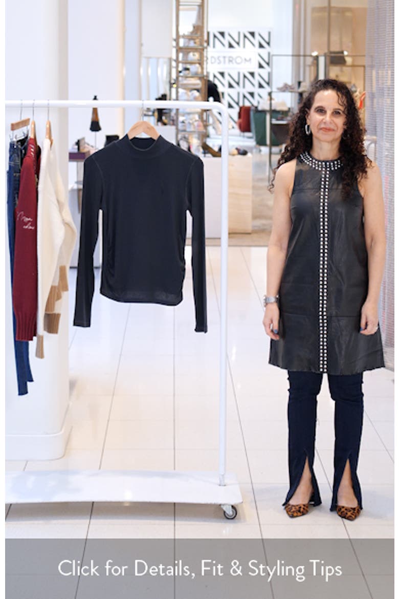 Rina Mock Neck Long Sleeve Rib Top video