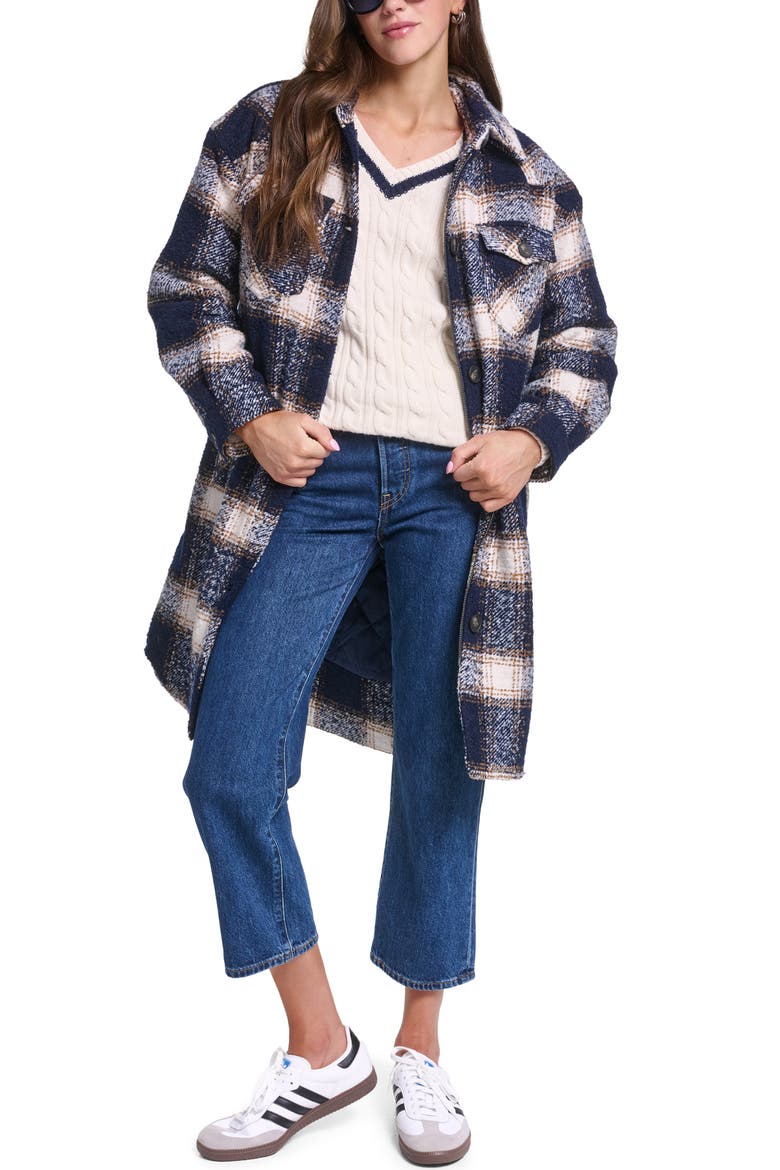 Quilted Longline Shacket, Alternate, color, GERI PLAID