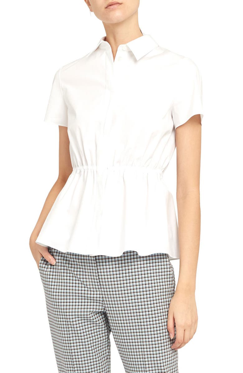 Theory Cinched Waist Shirt, Main, color, 