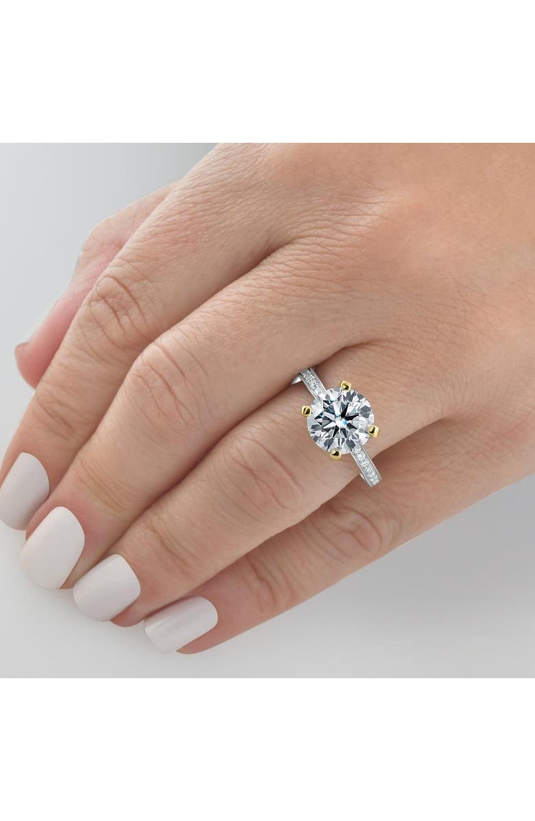 Bliss Diamond Certified 3 1/4Ct Lab Grown Diamond Engagement Ring in 14k Gold, Alternate, color,
