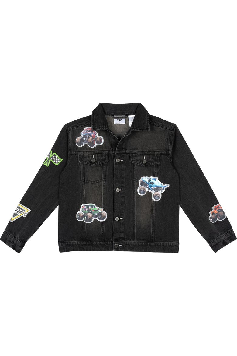 Denim Jacket, Main, color, Monster Jam Black