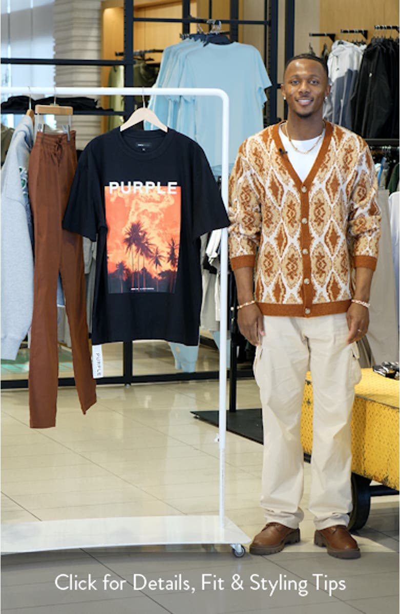 Textured Cotton Jersey Graphic T-Shirt, sales video thumbnail