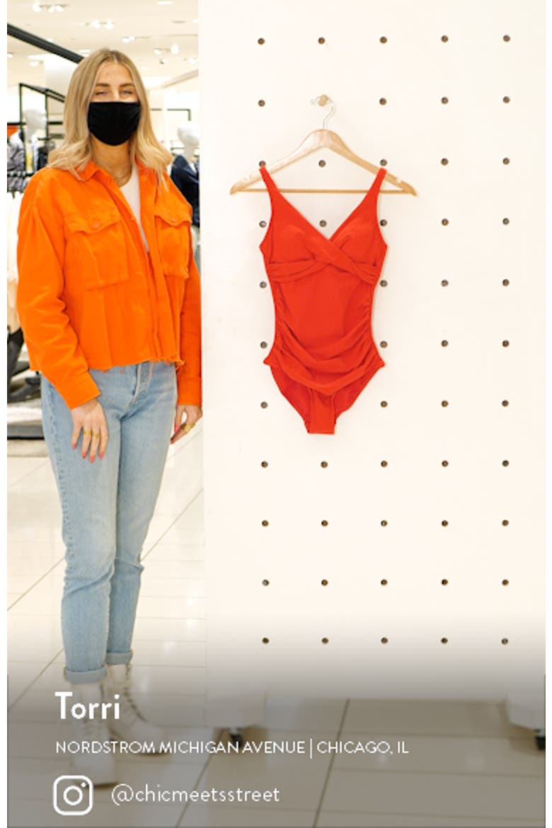 Cross Front Multifit One-Piece Swimsuit video