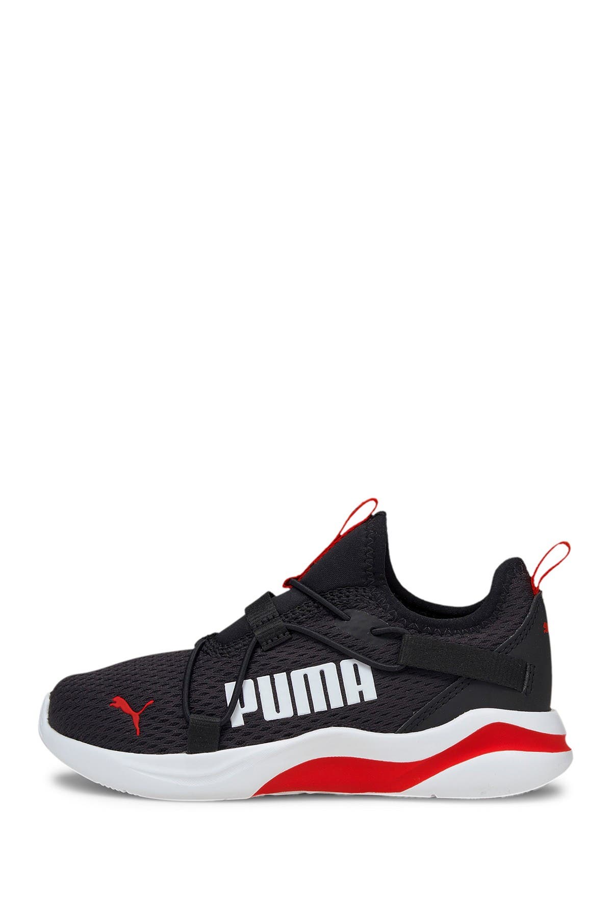 PUMA Rift Slip-On Pop Sneaker, Alternate, color, Puma Black-High Risk Red