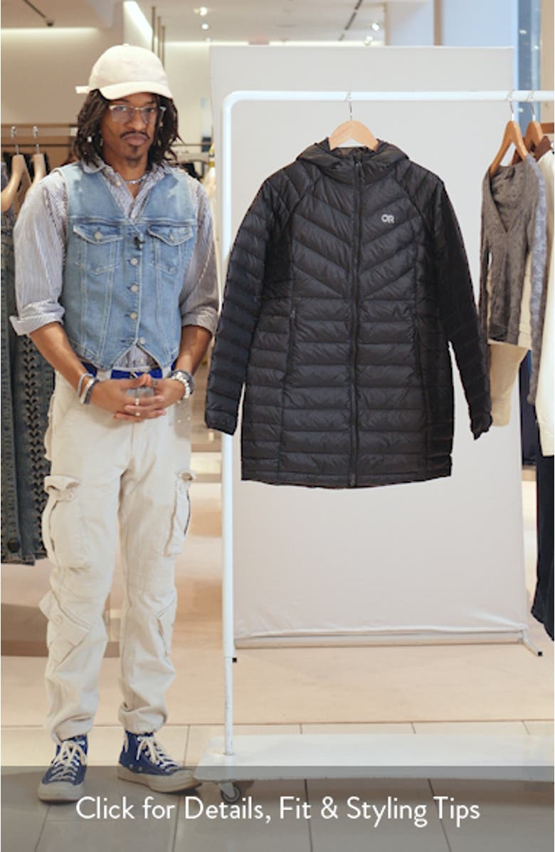 Transcendent Water Resistant 800 Fill Power Down Coat, sales video thumbnail