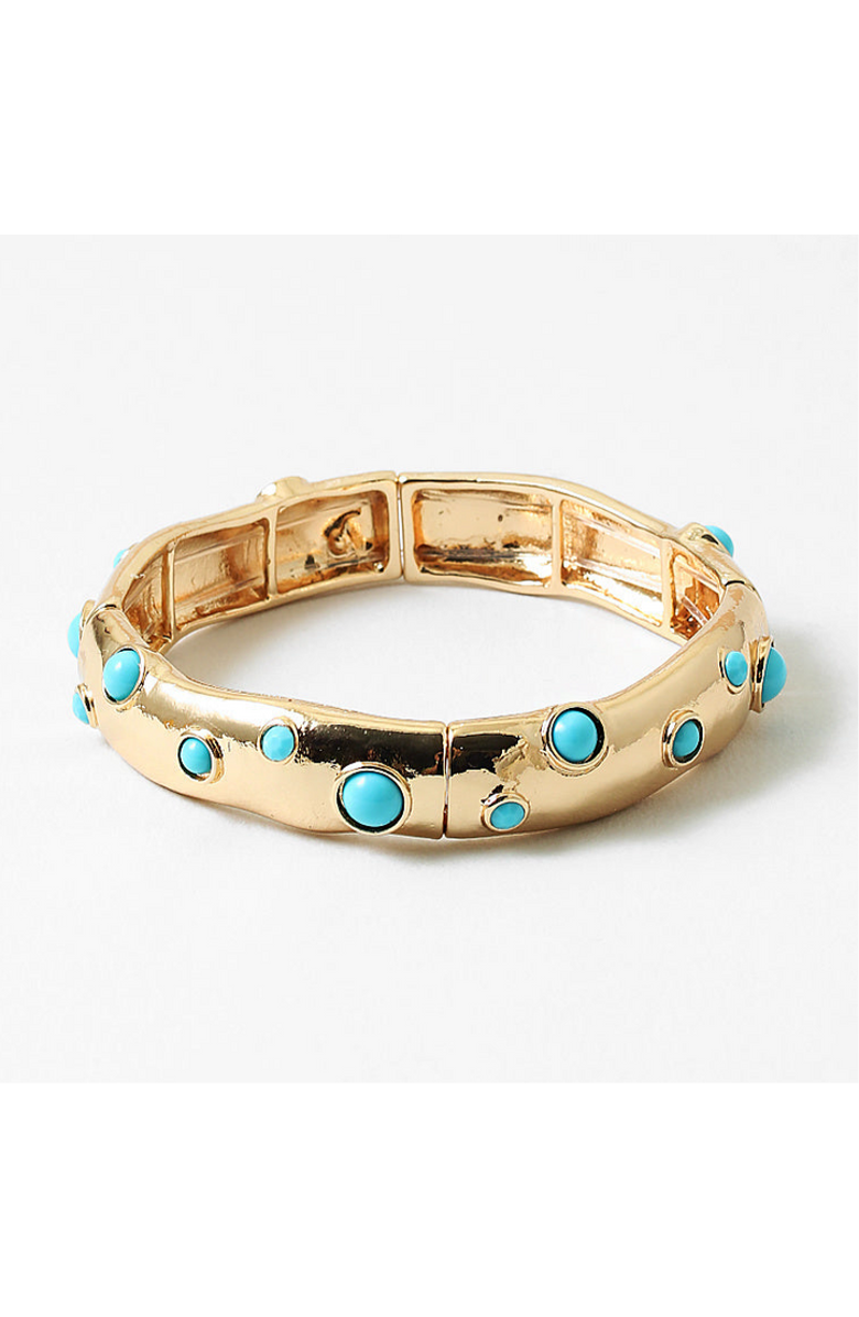 Erin McDermott Jewelry Capri Coast Turquoise and Gold Bracelet, Main, color, Gold