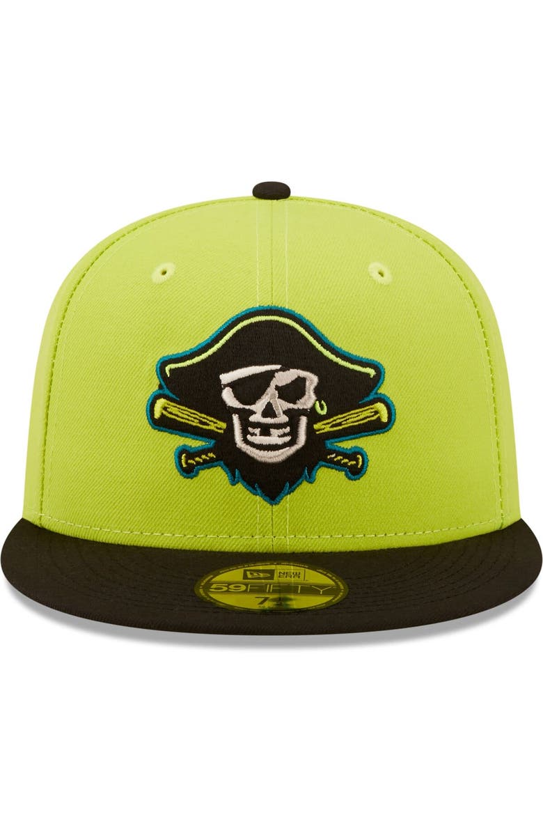 New Era Men's New Era Green/Black Bradenton Barbanegras Copa De La Diversion 59FIFTY Fitted Hat, Alternate, color, Green