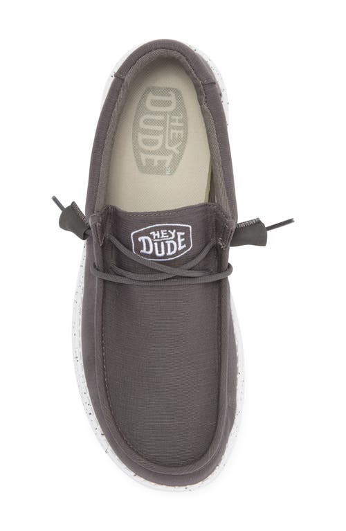 Hey Dude Wally Slub Canvas Slip-on Shoe